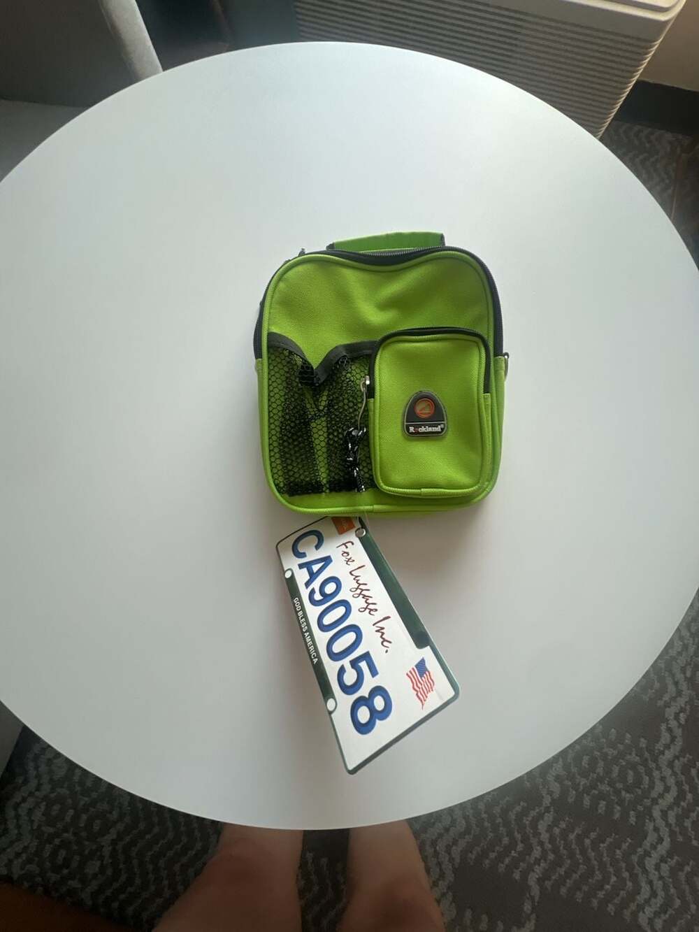 Rockland Lime Green Insulated Lunch Box/Cooler Tote Bag